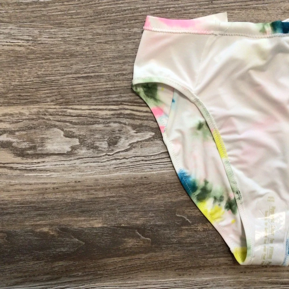 Old Navy The Tie Up French Multi Tie Dye Bikini Bottom Small NWT